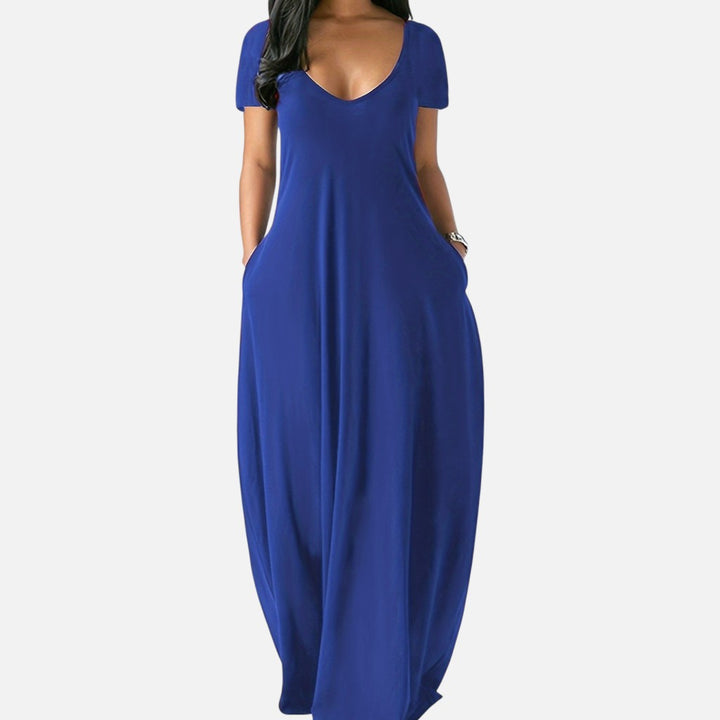 Old Cavendish| Women’s Comfortable Maxi Dress Short Sleeve Everyday