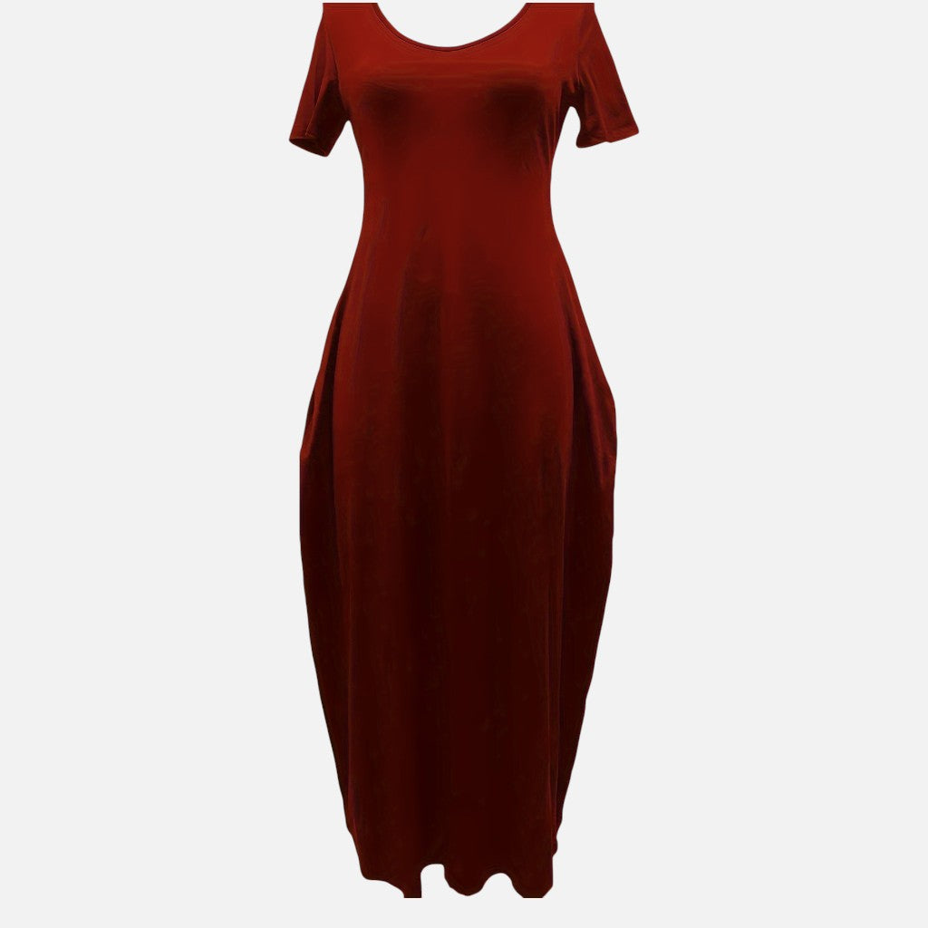 Old Cavendish| Women’s Comfortable Maxi Dress Short Sleeve Everyday