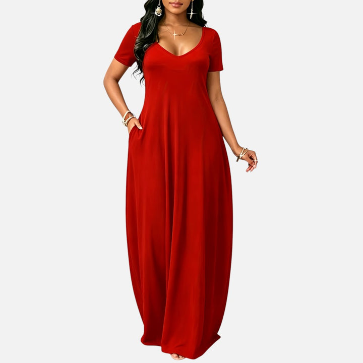 Old Cavendish| Women’s Comfortable Maxi Dress Short Sleeve Everyday