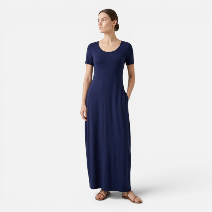 Old Cavendish| Women’s Comfortable Maxi Dress Short Sleeve Everyday