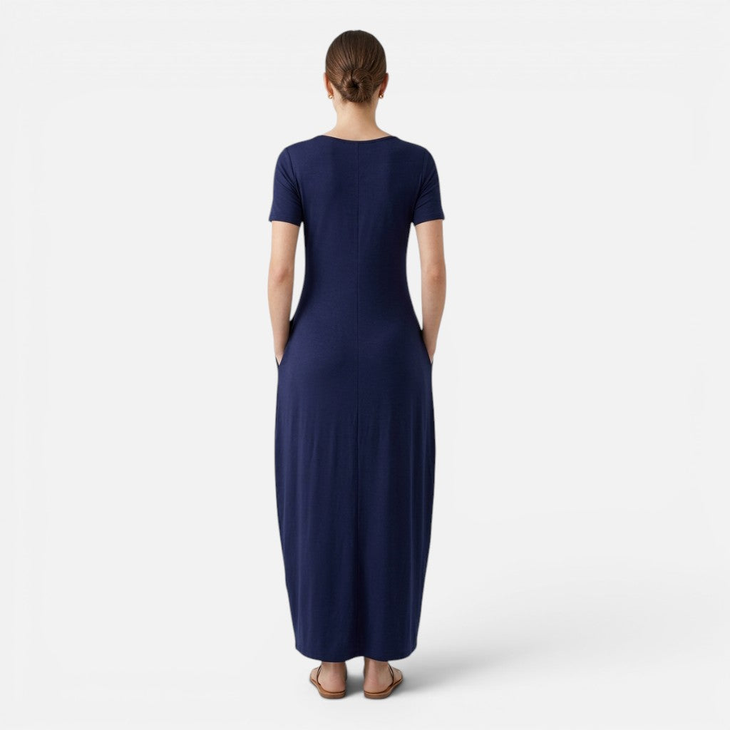 Old Cavendish| Women’s Comfortable Maxi Dress Short Sleeve Everyday