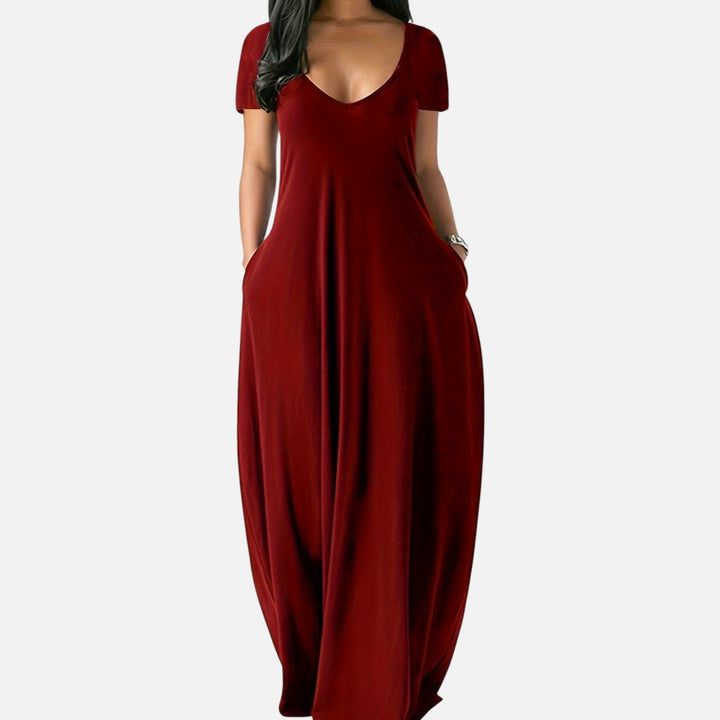Old Cavendish| Women’s Comfortable Maxi Dress Short Sleeve Everyday