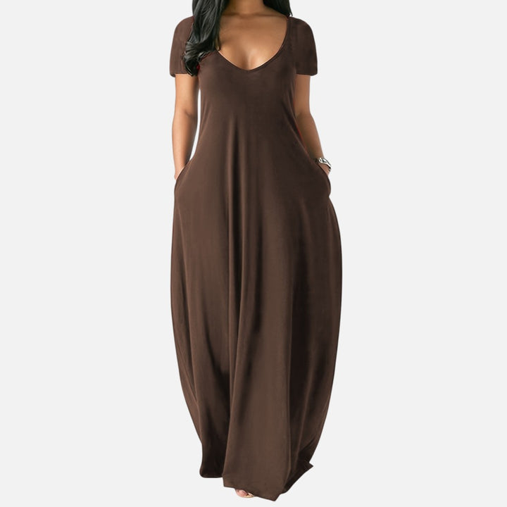 Old Cavendish| Women’s Comfortable Maxi Dress Short Sleeve Everyday
